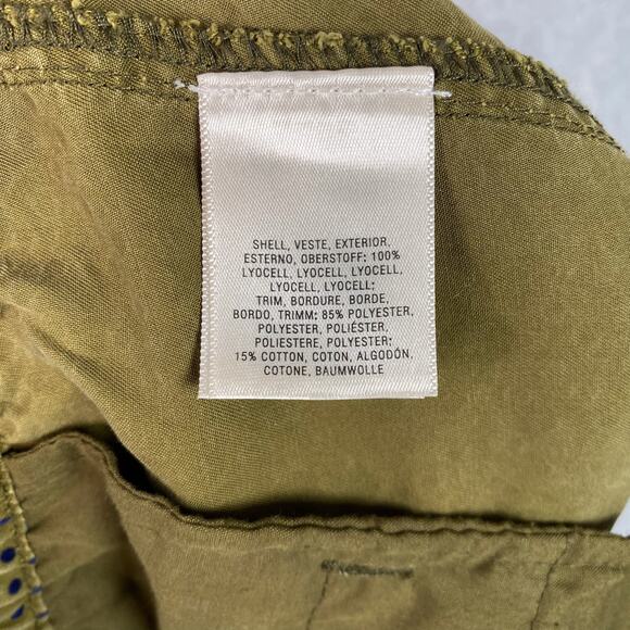 Anthropologie Green Polka Dot Flocked High Waisted Joggers Size Medium - Picture 11 of 11